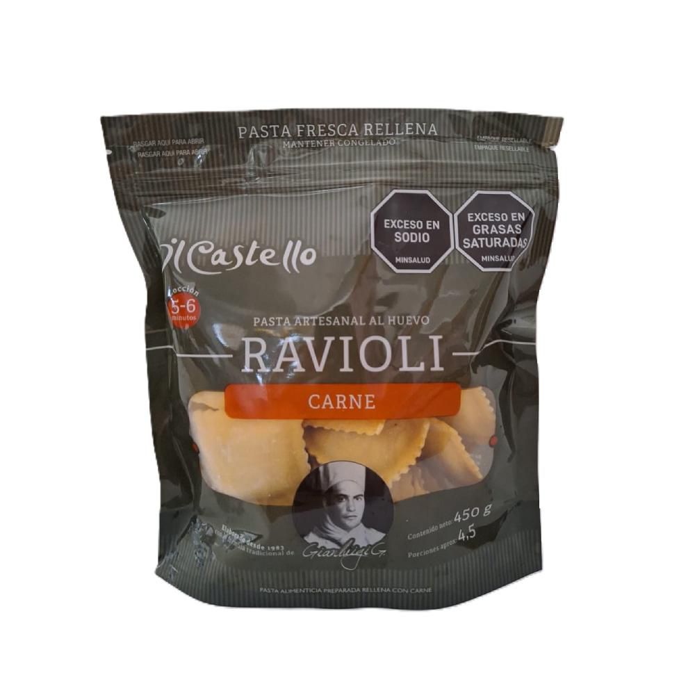 Ravioli De Carne Y Queso IL CASTELLO 450 gr