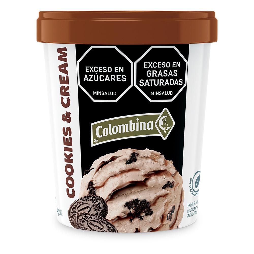 Helado COLOMBINA Cookies & cream (300 gr)