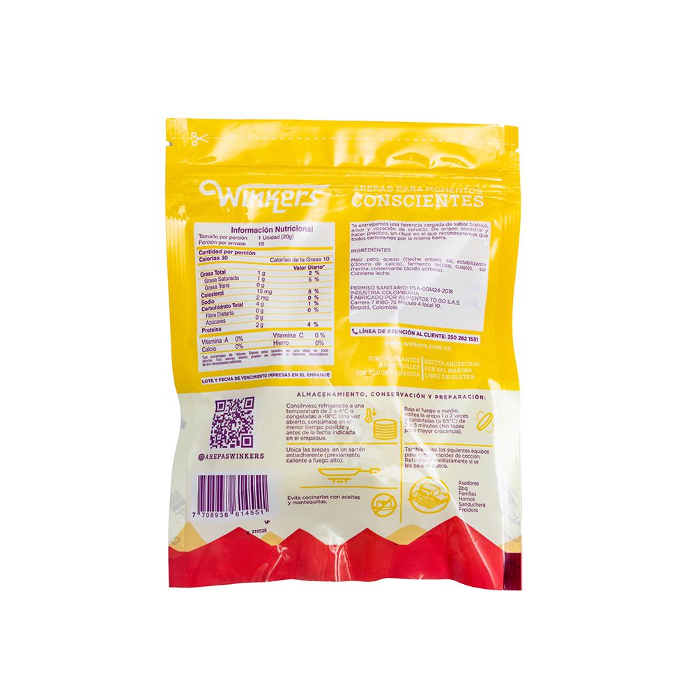 Arepas Winkers Sal marina (300  gr) img #2