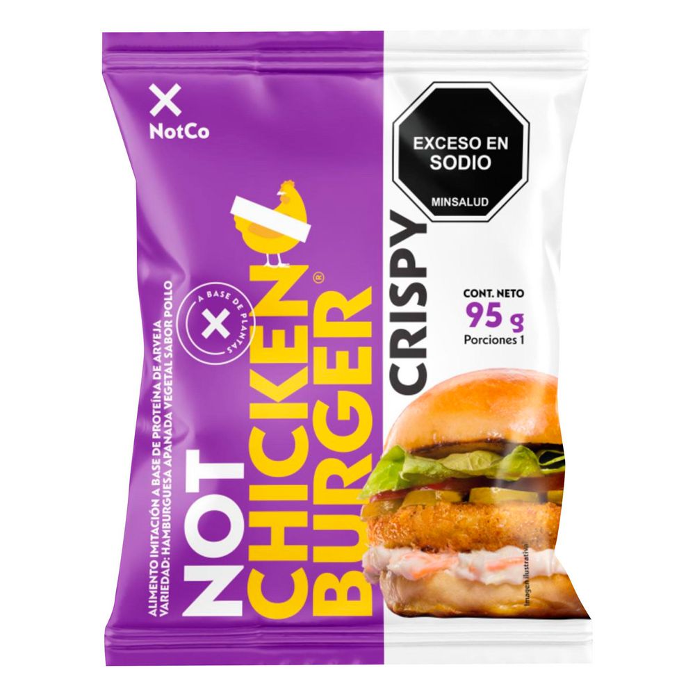 Not Hamburguesa Vegetal Pollo X NOTCO 95  gr img #1