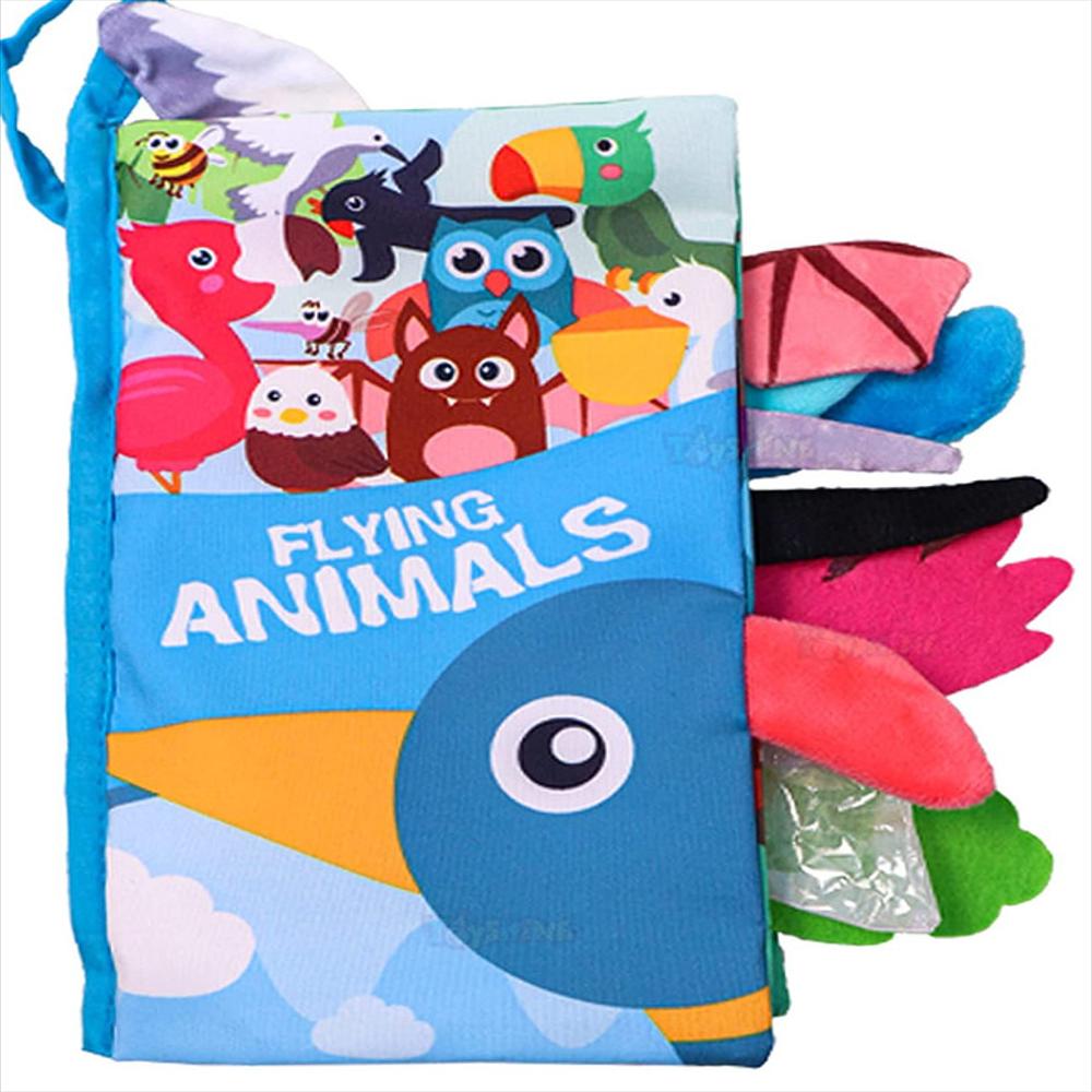 Libro Estimulación Temprana Bebes Niños Juguete Sensorial Grande Aves Selva 22X13 Cm img #1