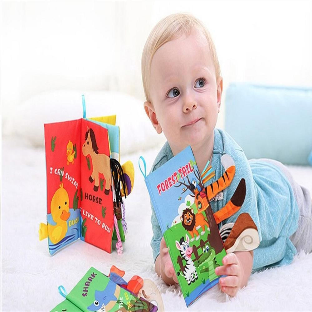 Libro Estimulación Temprana Bebes Niños Juguete Sensorial Grande Aves Selva 22X13 Cm img #3