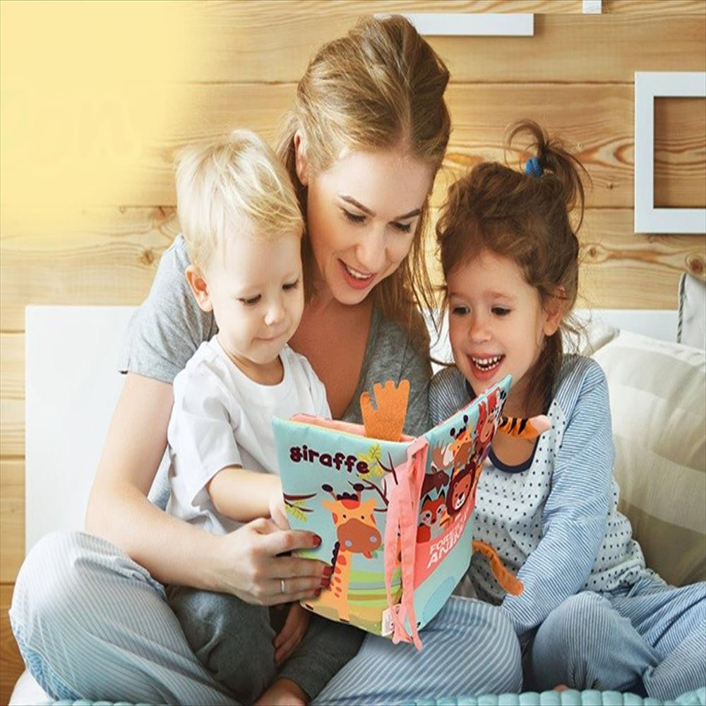 Libro Estimulación Temprana Bebes Niños Juguete Sensorial Grande Aves Selva 22X13 Cm img #5