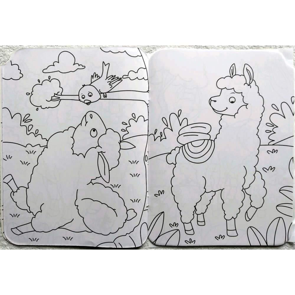 Libro Infantil De Colorear Y Stickers Llama img #5