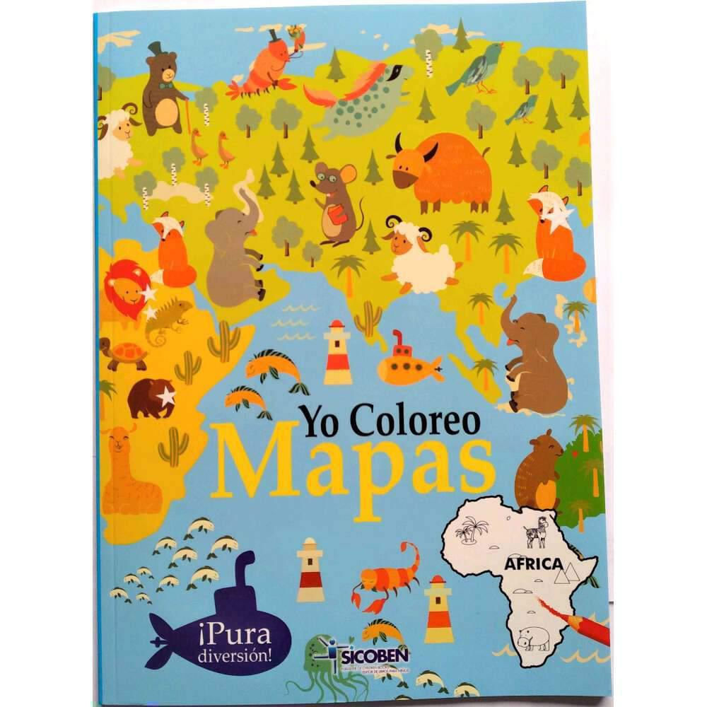 Libro Infantil De Colorear Yo Coloreo Mapas img #1