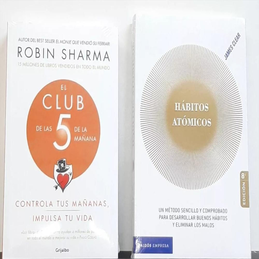 Combo 2 Libros El Club De Las 5 Am + Habitos Atomicos