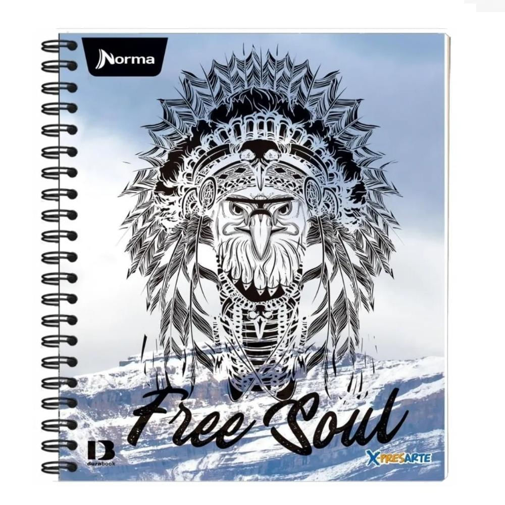 Cuaderno Norma X Presarte Cuadriculado 7 Materias Free Soul img #1