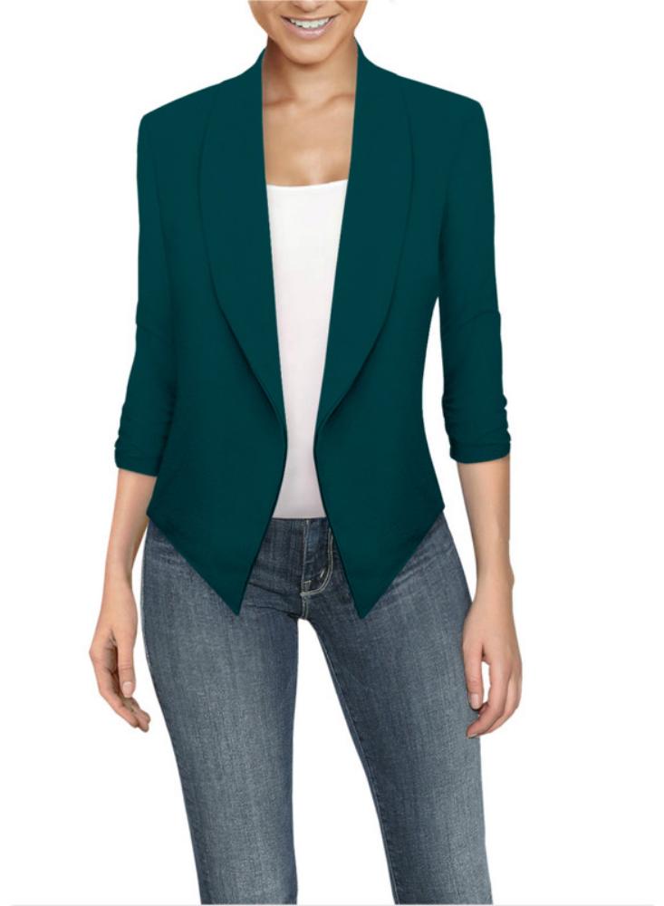 Blazer Casual Para Mujer Aguamarina img #1