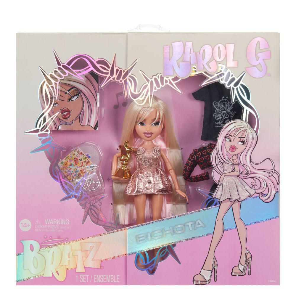 Muñeca Bratz x Karol G Collector con 3Outfits y Accesorios  BRATZ