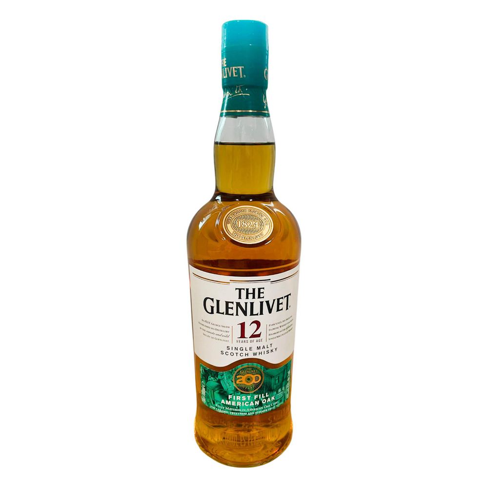 Whisky GLENLIVET Malta Escocés 12 Años  (700  ml)