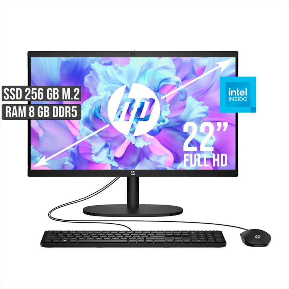 Todo En Uno Hp Intel Dual Core Ssd 256Gb Ram 8Gb Led 22 Full Hd