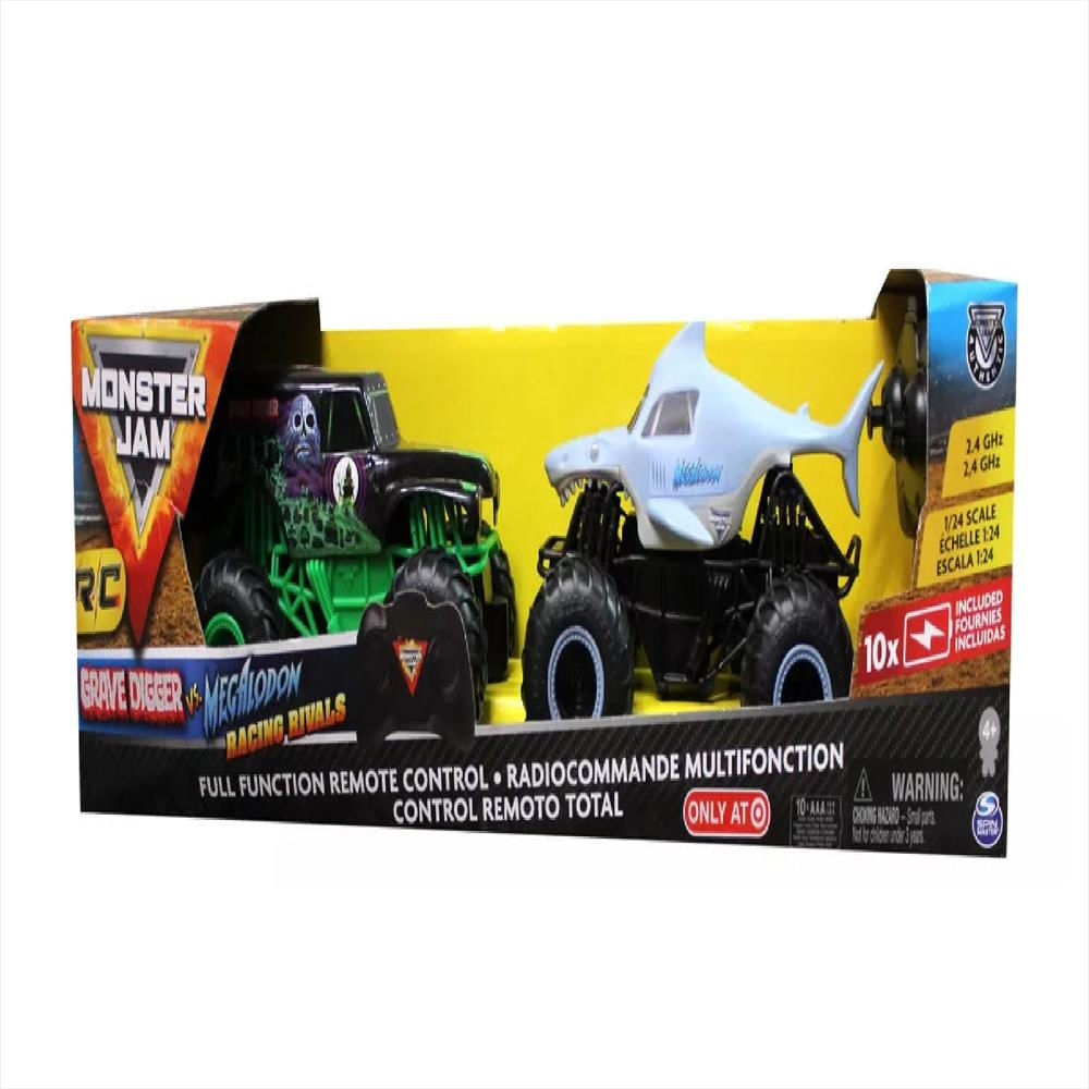 exito.com | Monster Jam Grave Digger Vs Megalodon Rivals Control Remoto