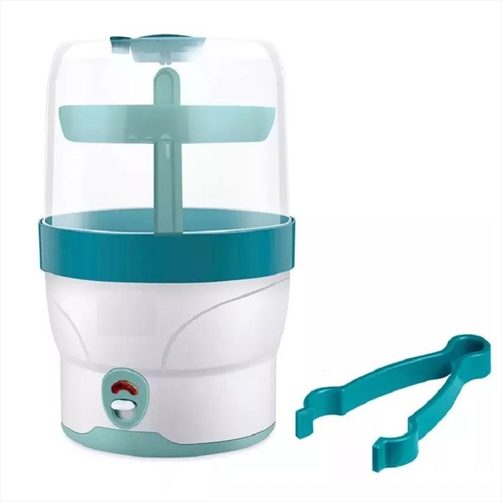 Esterilizador Eléctrico De Teteros Para Bebé Azul