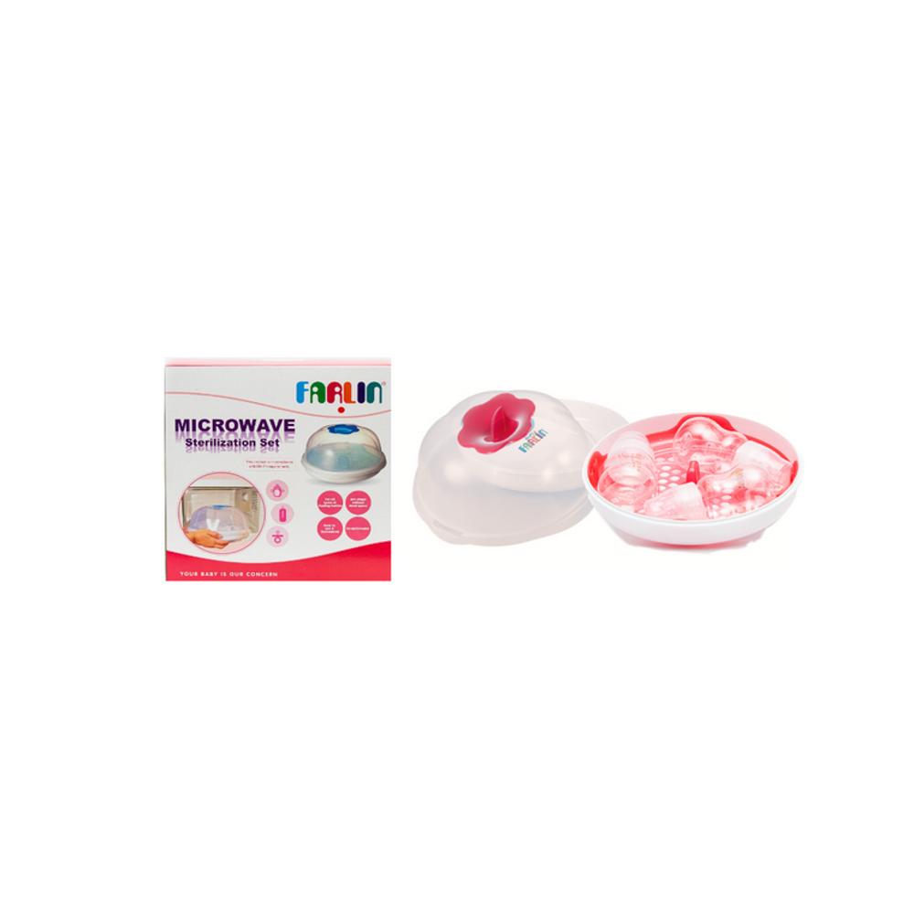 Esterilizador Microondas Teteros X3 Farlin Rosado Bf 213B img #4