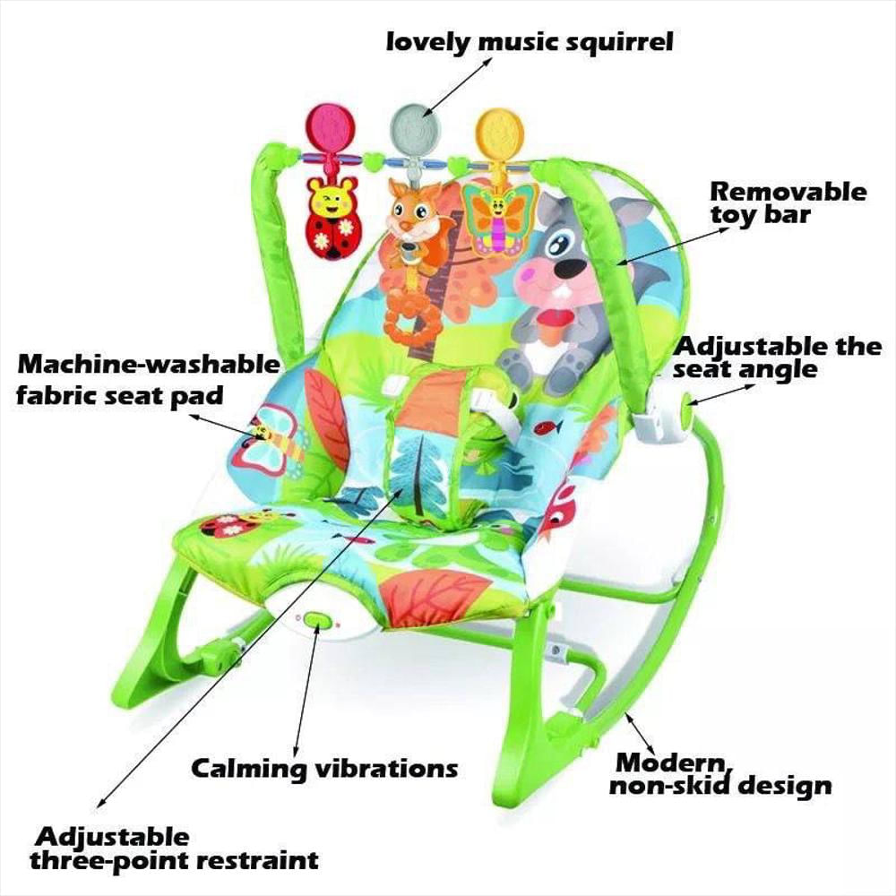 Silla Viradora Mecedora Para Bebes +Obsequio Verde img #2