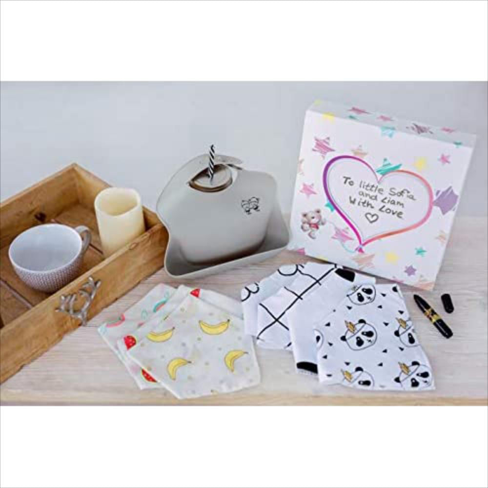 Paquete De 8 100 Baberos Bandana Orgánica Para Bebés. img #2