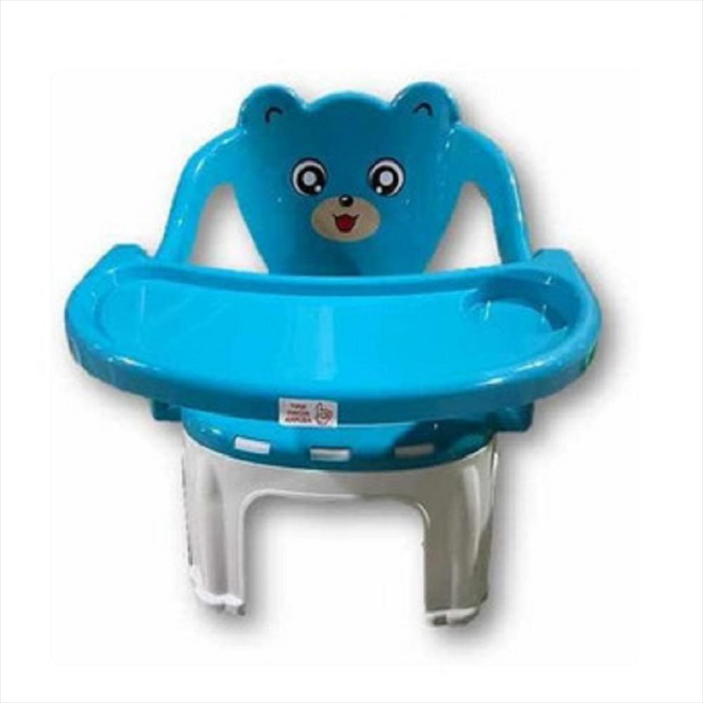 Silla Comedor Infantil Plástica Para La Alimentación Del Bebe Azul