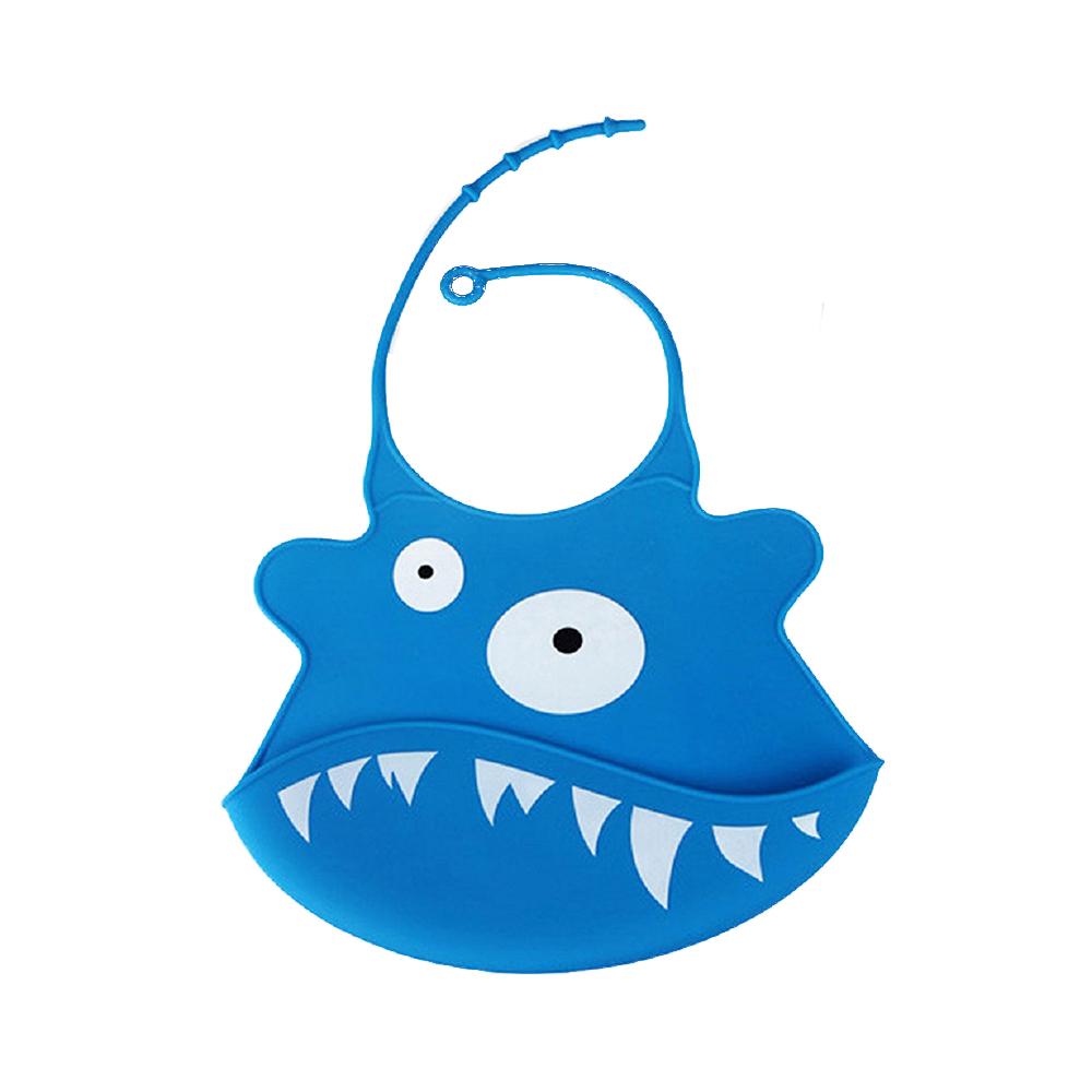 Babero De Silicona Azul X 2 Unidades img #1