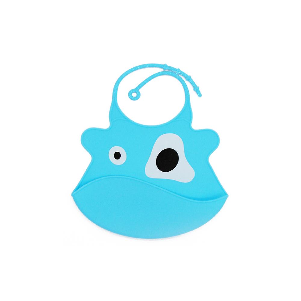 Babero De Silicona Azul X 2 Unidades img #2