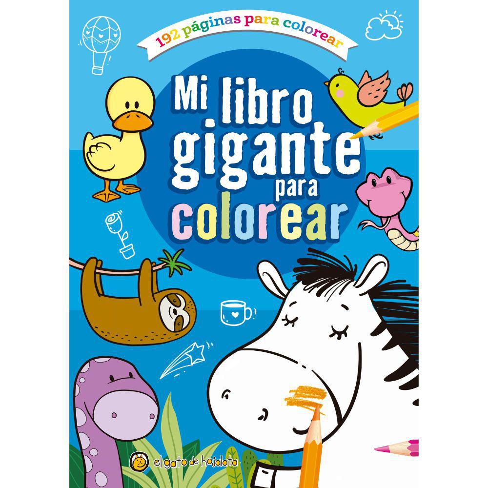 Mi Libro Gigante Para Colorear: Azul, De Hojalata, El Gato img #1