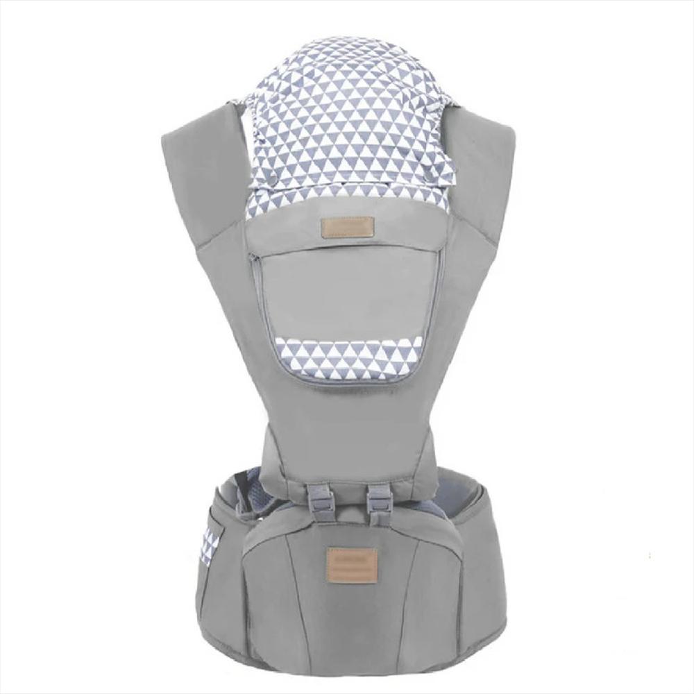 Cargador Porta Bebe Ergonómico Con Asiento 6 En 1 De 0 36M Gris img #1