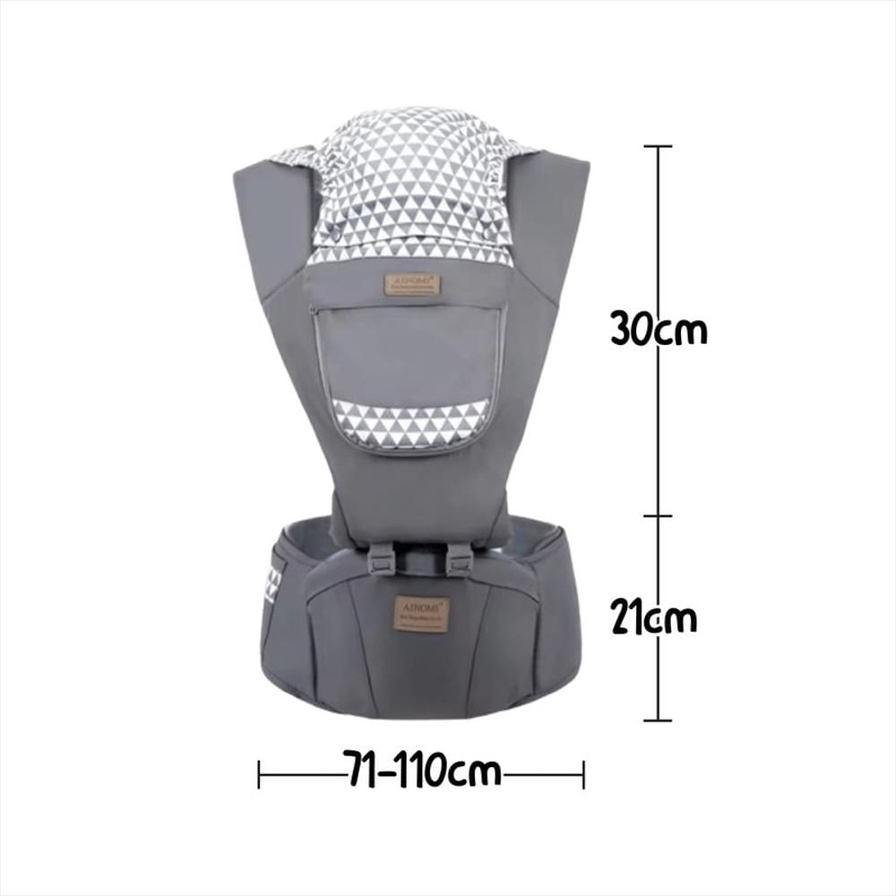 Cargador Porta Bebe Ergonómico Con Asiento 6 En 1 De 0 36M Gris img #5