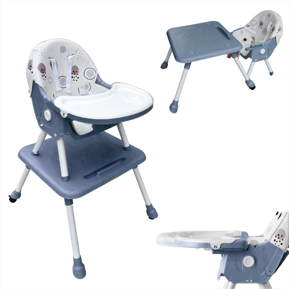 Silla Comedor Bebé 6En1 Con Silla Y Mesa Independientes Azul img #1