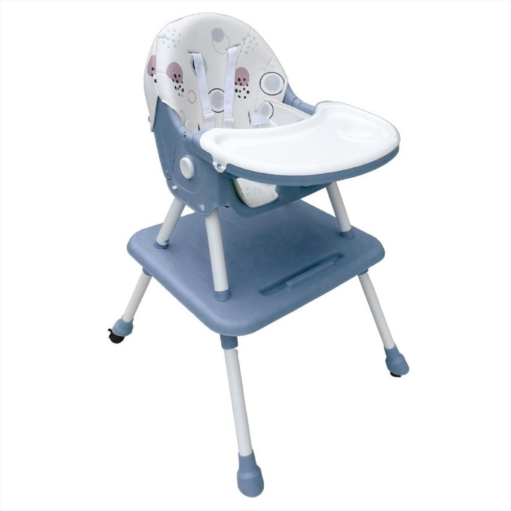 Silla Comedor Bebé 6En1 Con Silla Y Mesa Independientes Azul img #2