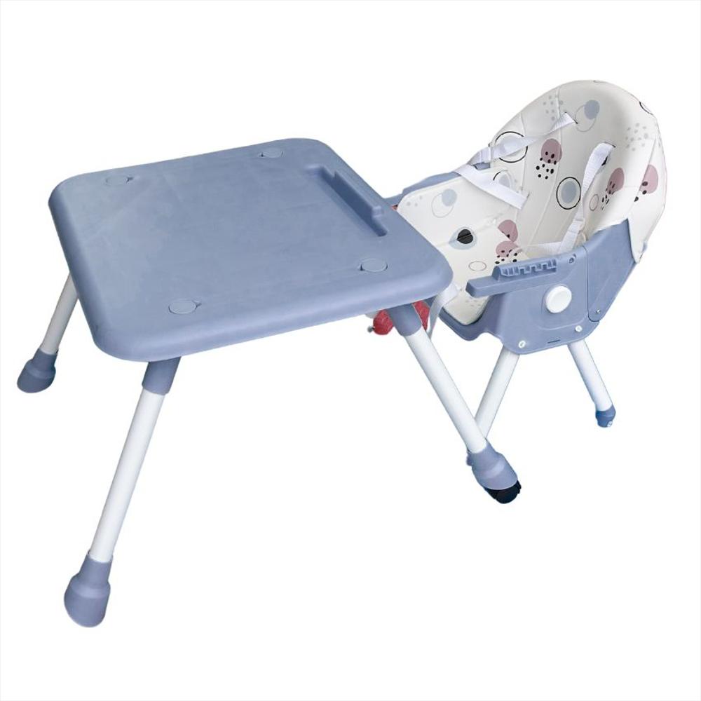 Silla Comedor Bebé 6En1 Con Silla Y Mesa Independientes Azul img #3