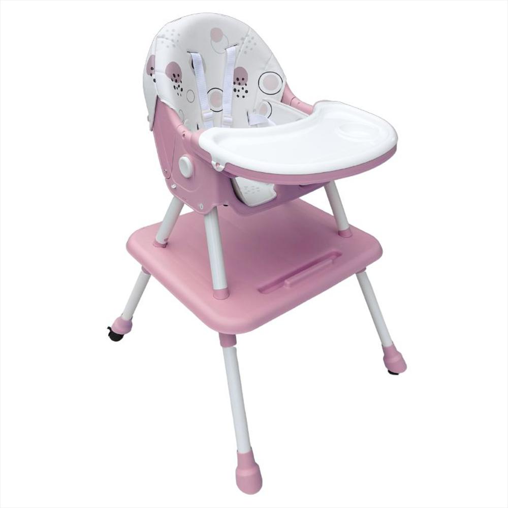 Silla Comedor Bebé 6En1 Con Silla Y Mesa Independientes Rosa img #2