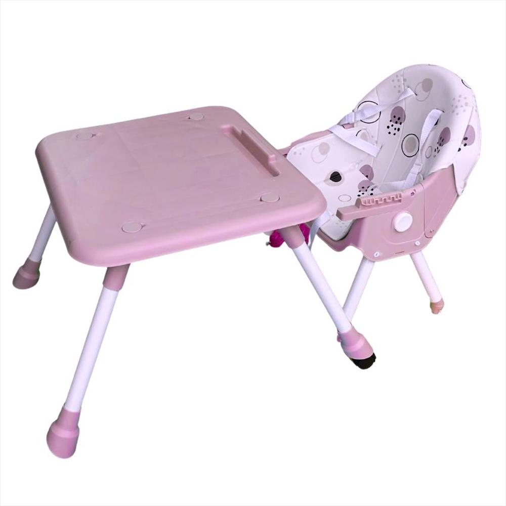 Silla Comedor Bebé 6En1 Con Silla Y Mesa Independientes Rosa img #3
