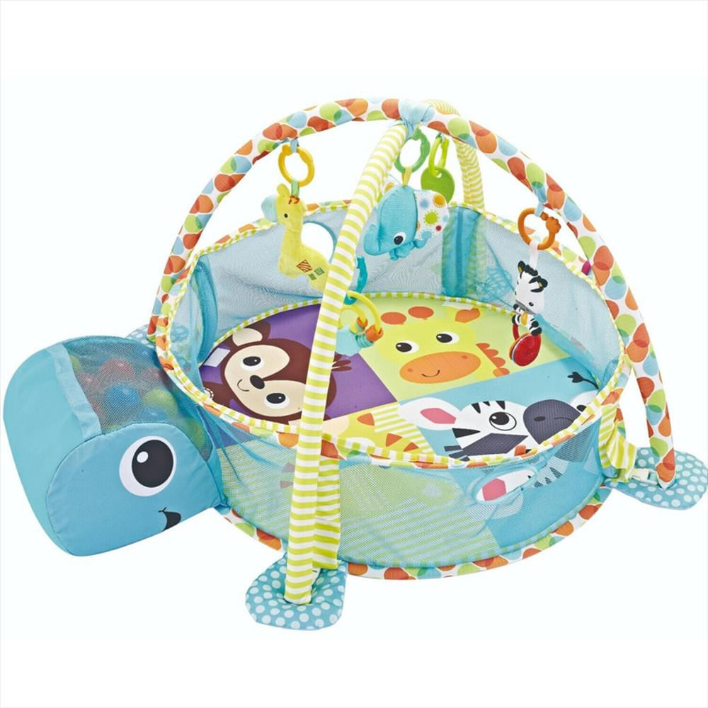 Gimnasio Piscina Pelotas Para Bebé Tortuga Azul