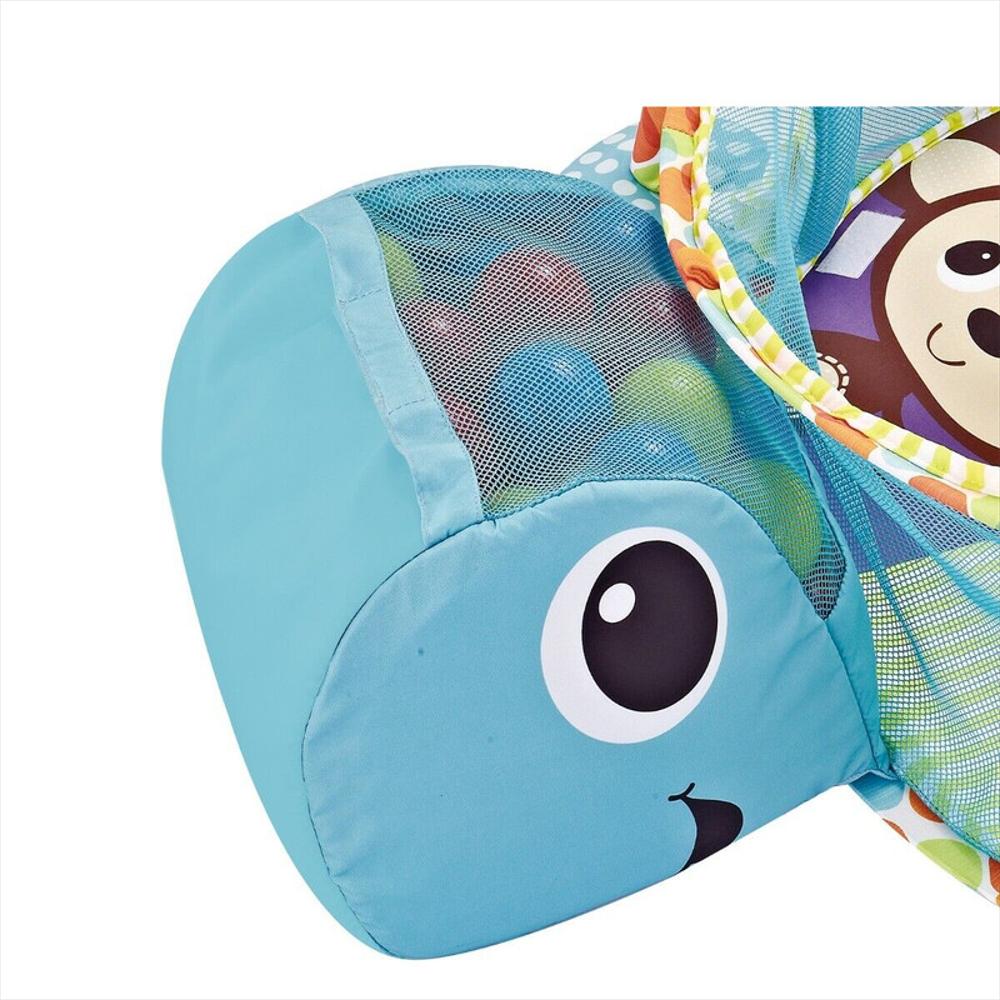 Gimnasio Piscina Pelotas Para Bebé Tortuga Azul img #2