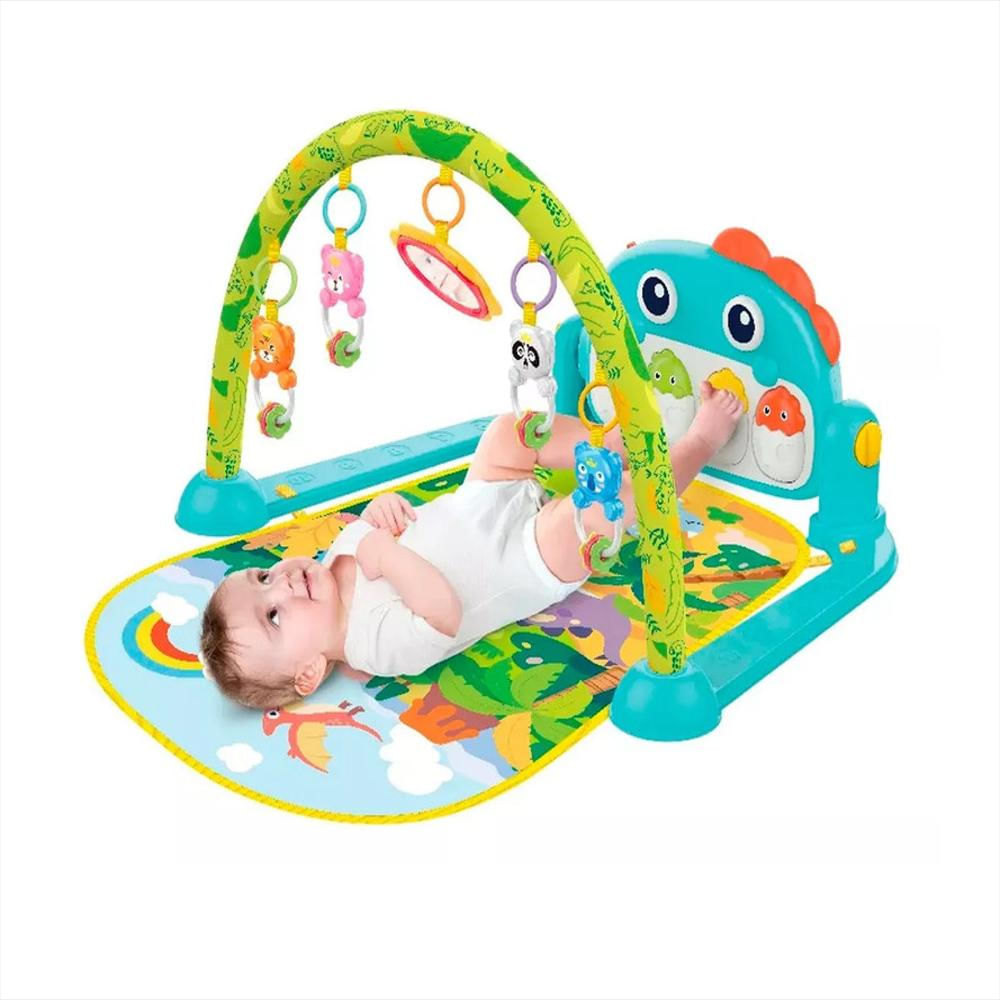 Gimnasio Bebe Multifuncional Piano Musical Didáctico Dinosauro Bebé Niño