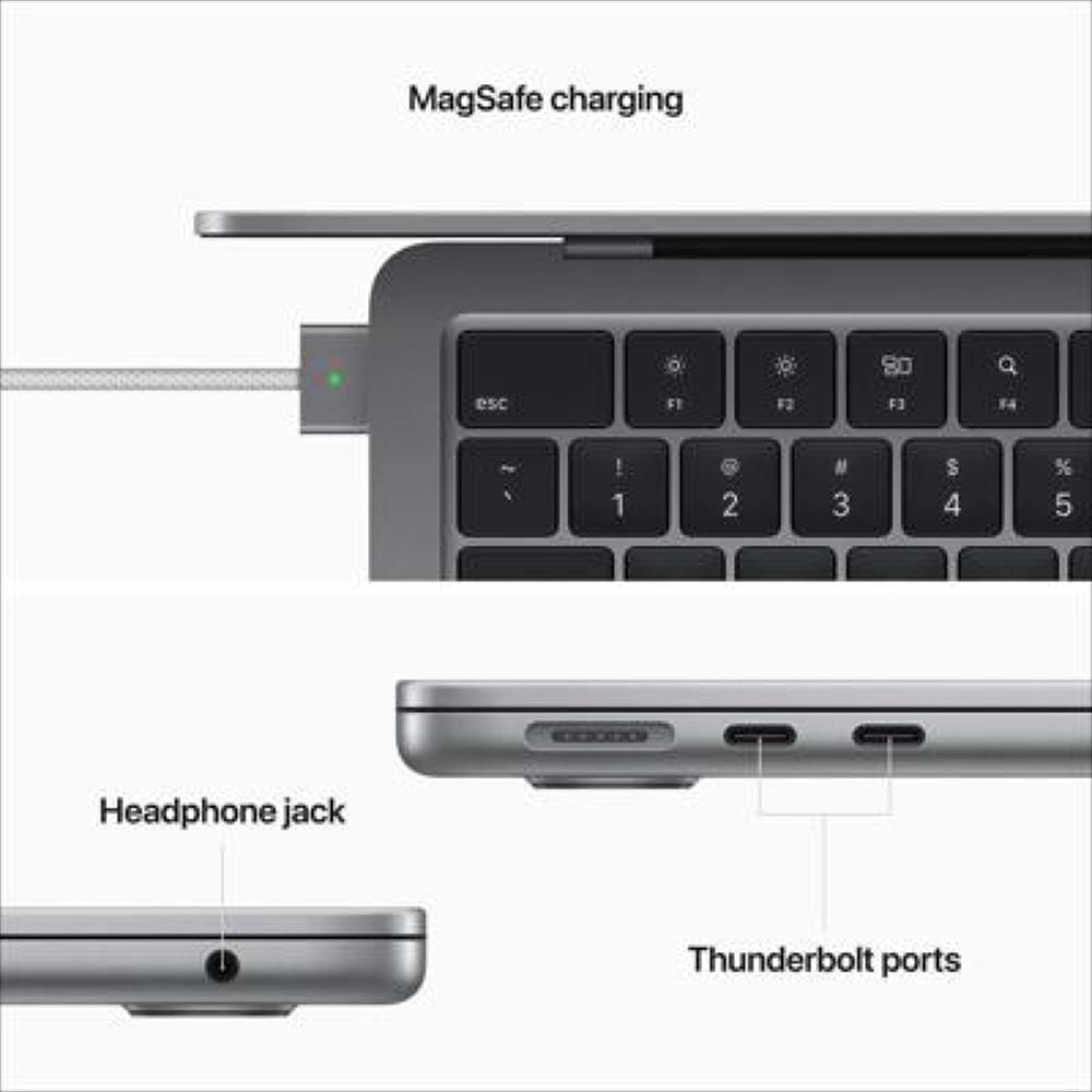 Macbook Air 13.6 Pulgadas Chip M2 Cpu 16Ram 256Gb Blanco Silver 2022 img #3