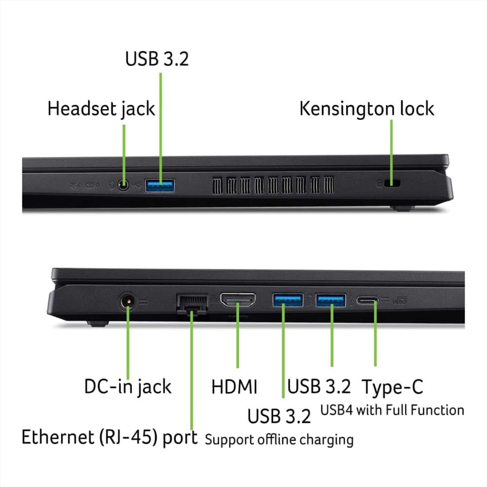 Portatil Gamer Acer Nitro V15 Ryzen 5 7535Hs Ram 24Gb Ssd 512Gb Rtx 2050 img #3
