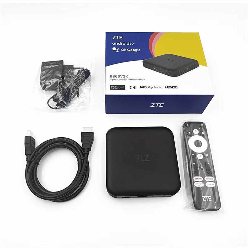 Tv Box Reproductor Streaming 4K Android Tv + Bluetooth +Control De Voz, Dolbyaudio, Chromecast Built In