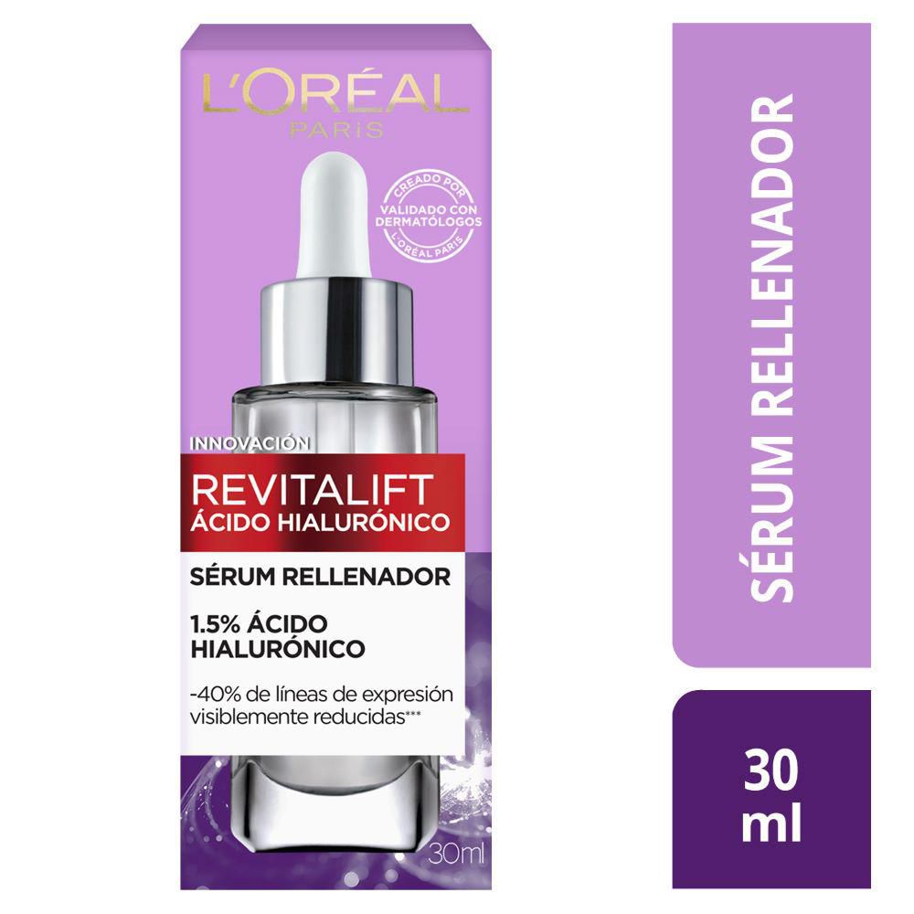 Sérum facial Loreal DERMO EXPERTISE rellenador ácido hialurónico (30  ml)