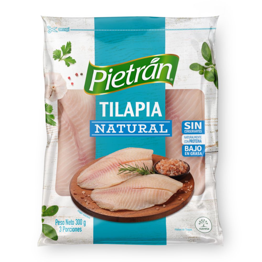 Tilapia o mojarra PIETRAN natural (300 gr)