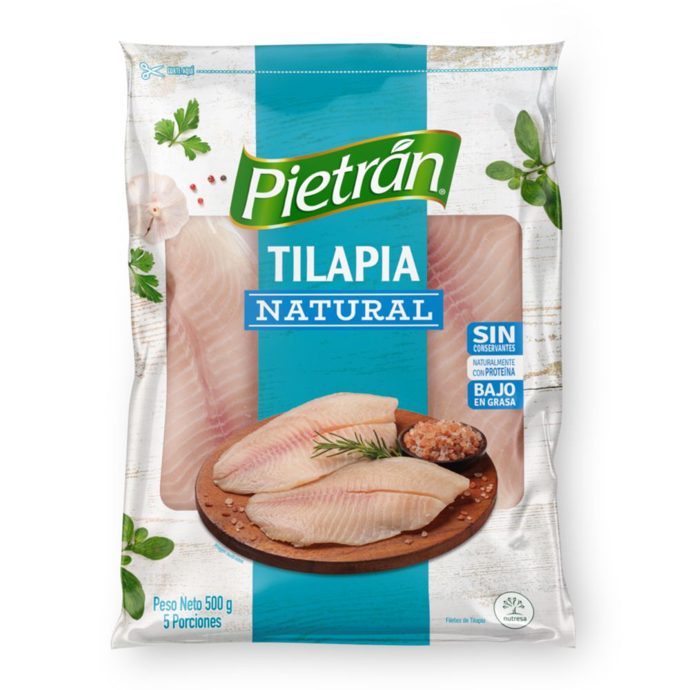 Tilapia o mojarra PIETRAN natural (500 gr)