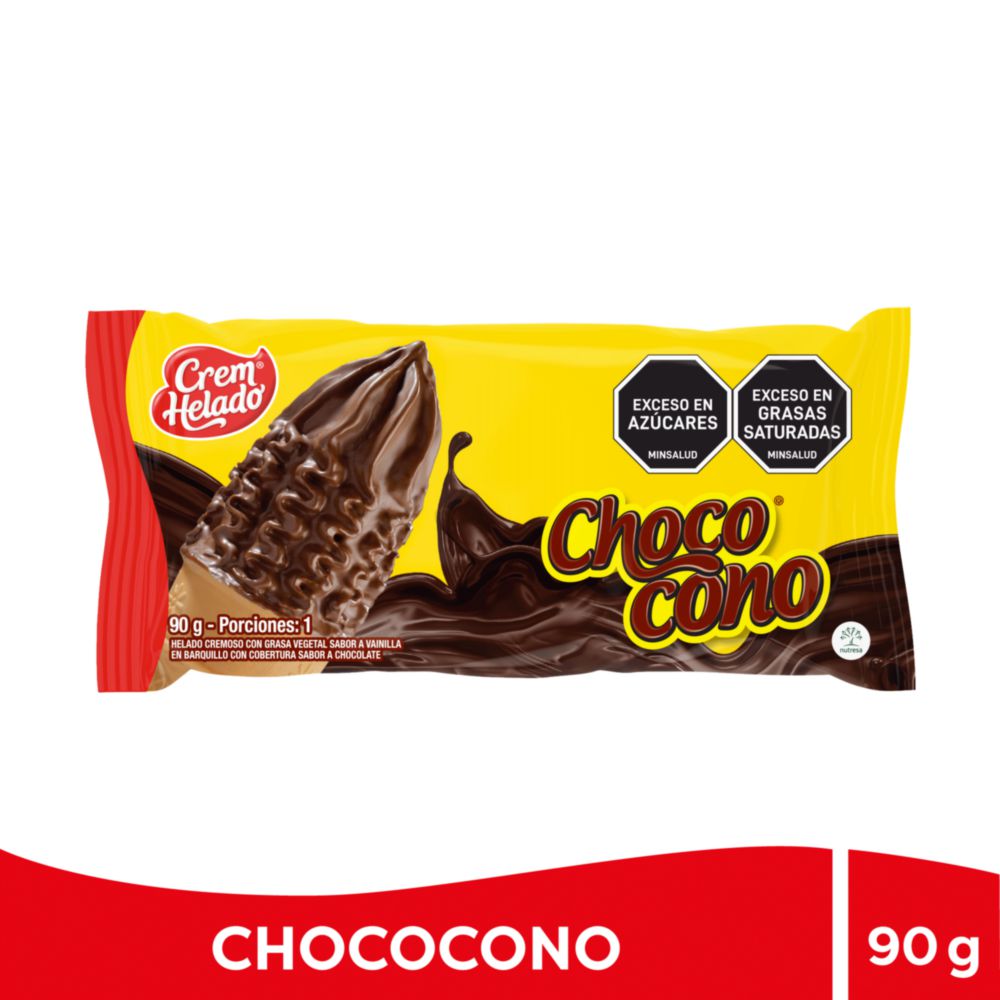 Chococ cono CREM HELADO vainilla con cobertura chocolate (90 gr)