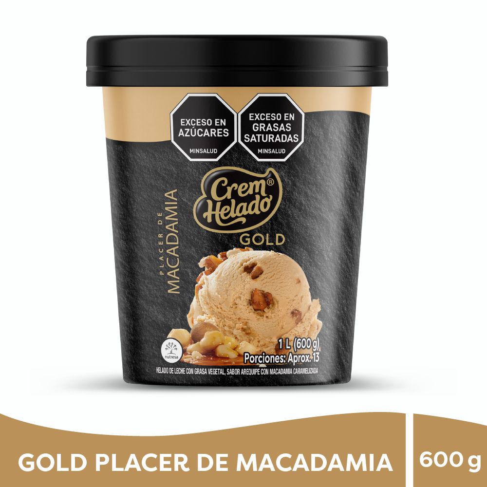 Helado CREM HELADO placer de macadamia (600 gr)