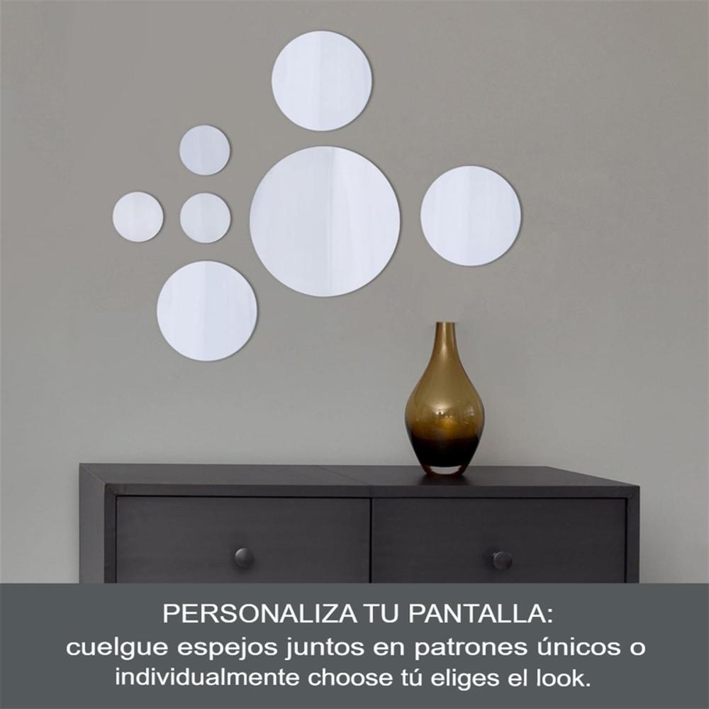Espejo Redondo En Acrilico 12 Piezas Decorativas De Pared img #2