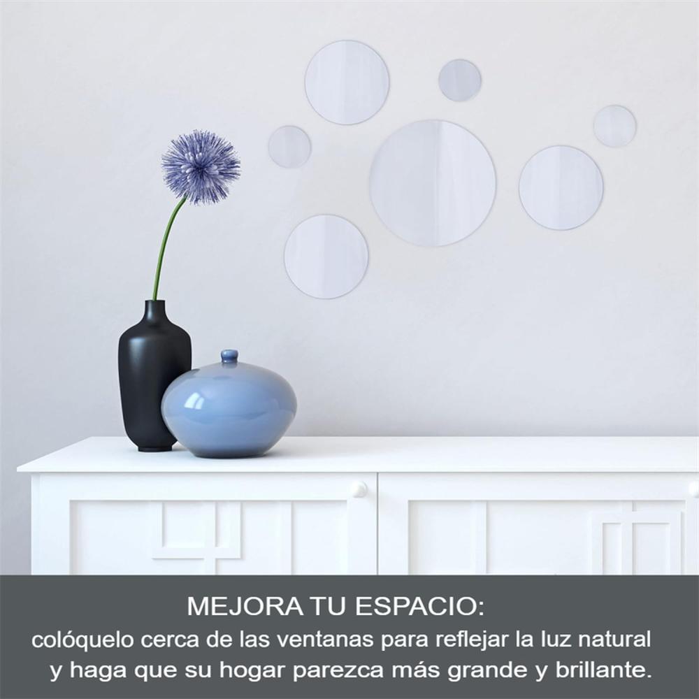 Espejo Redondo En Acrilico 12 Piezas Decorativas De Pared img #3