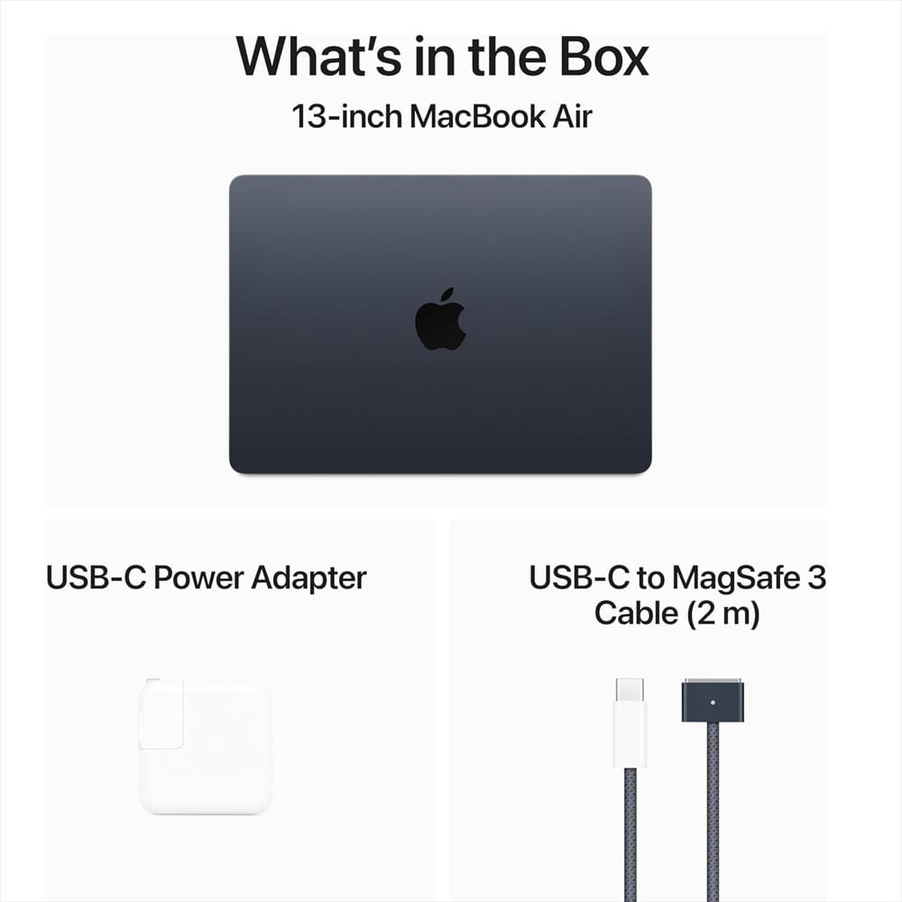 Macbook Air 13.6 Chip M3 Ram 16Gb Ssd 512Gb Apple 8C Cpu 10C Gpu Midnight img #5