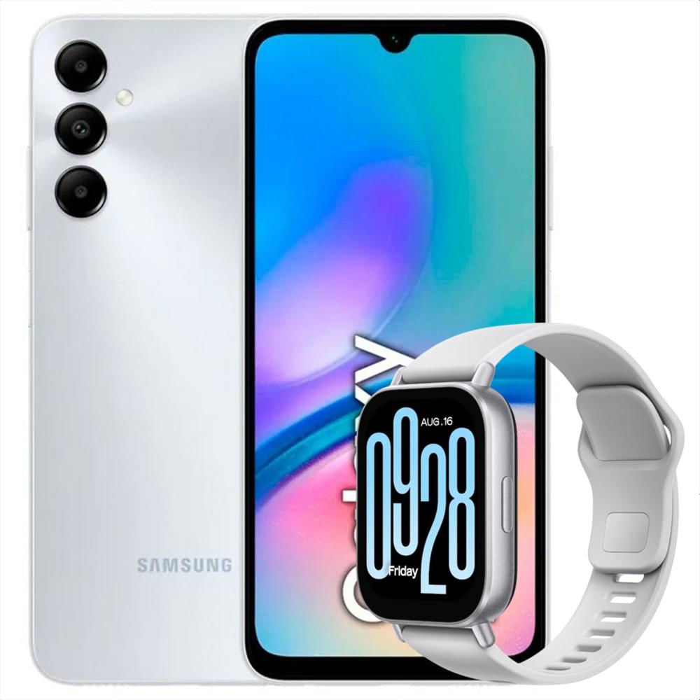Combo: Samsung Galaxy A05s 128Gb /6Gb Slv + Redmi Watch 5 Active Slv