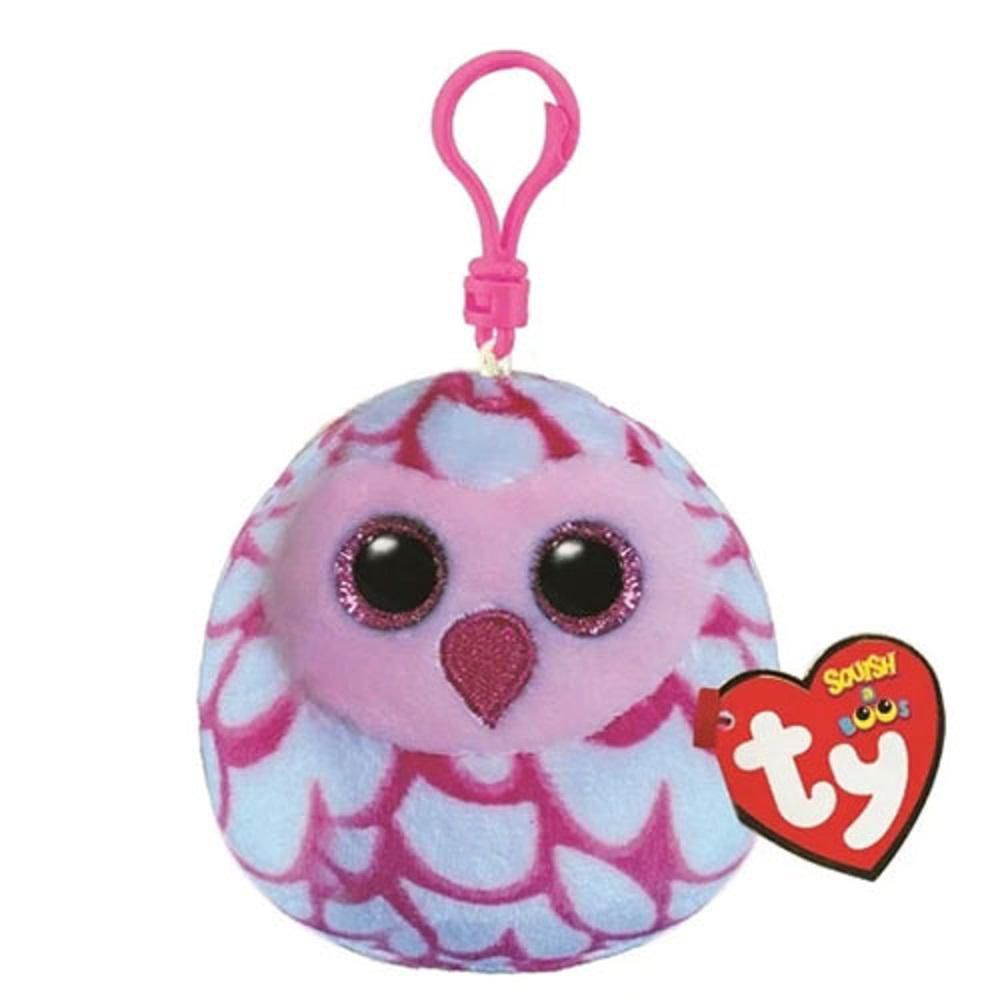 Peluche Pinky búho Clip Ty Squish A Boos  TY img #1