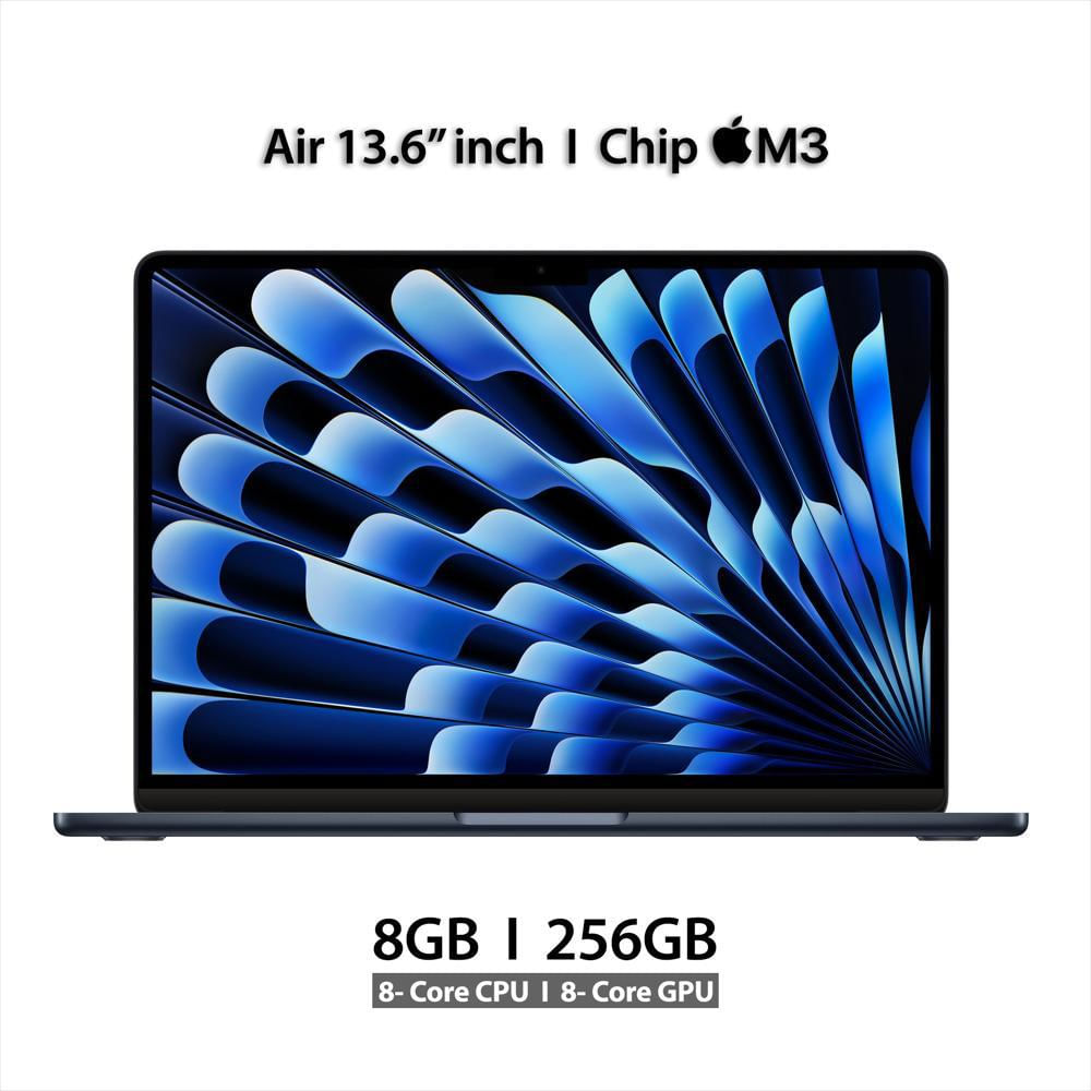 Macbook Air 13.6 Pulgadas Chip M3 Apple 8C Cpu 8C Gpu Ram 8Gb Ssd 256Gb Midnight