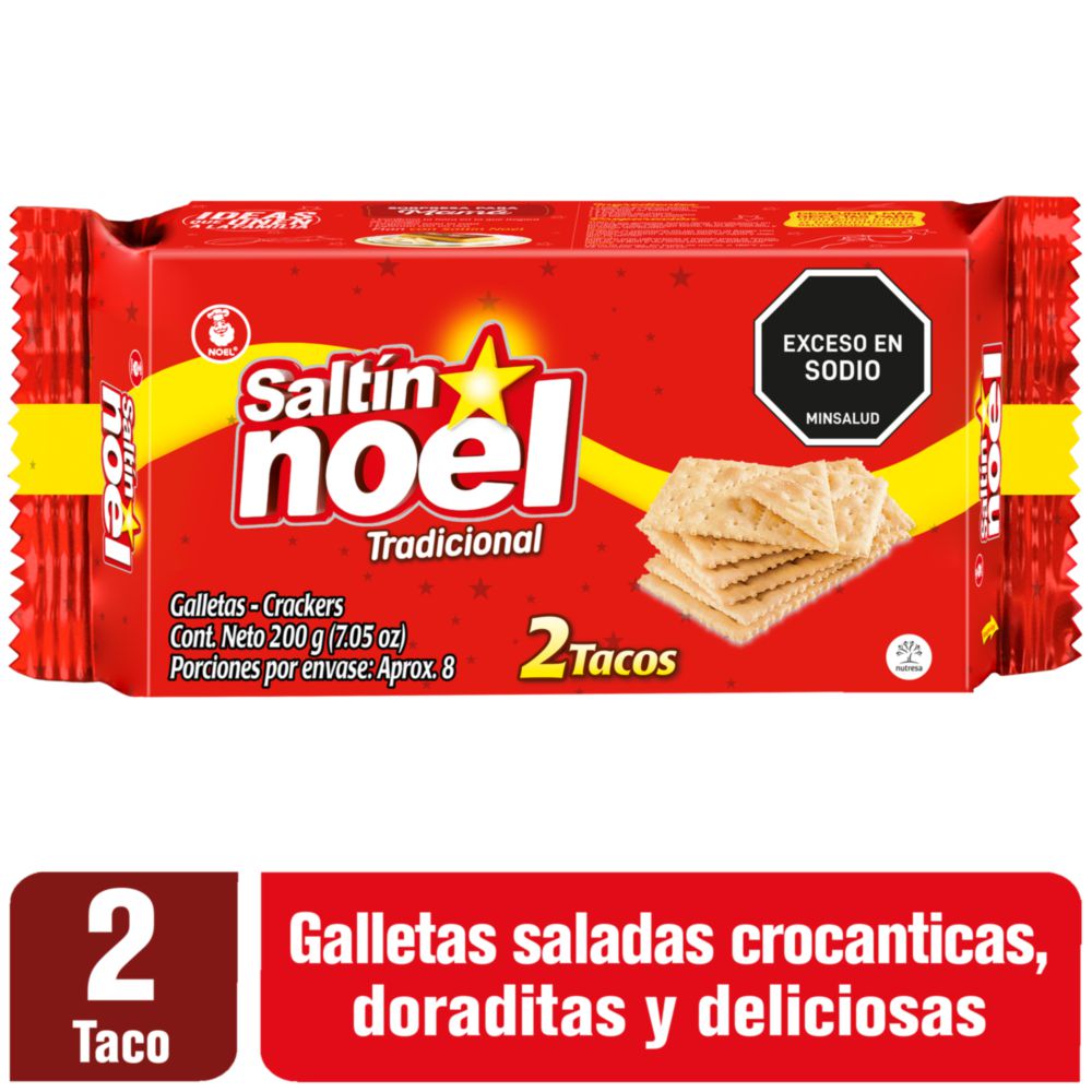 Galletas SALTIN NOEL Tradicional x2 tacos (200 gr)