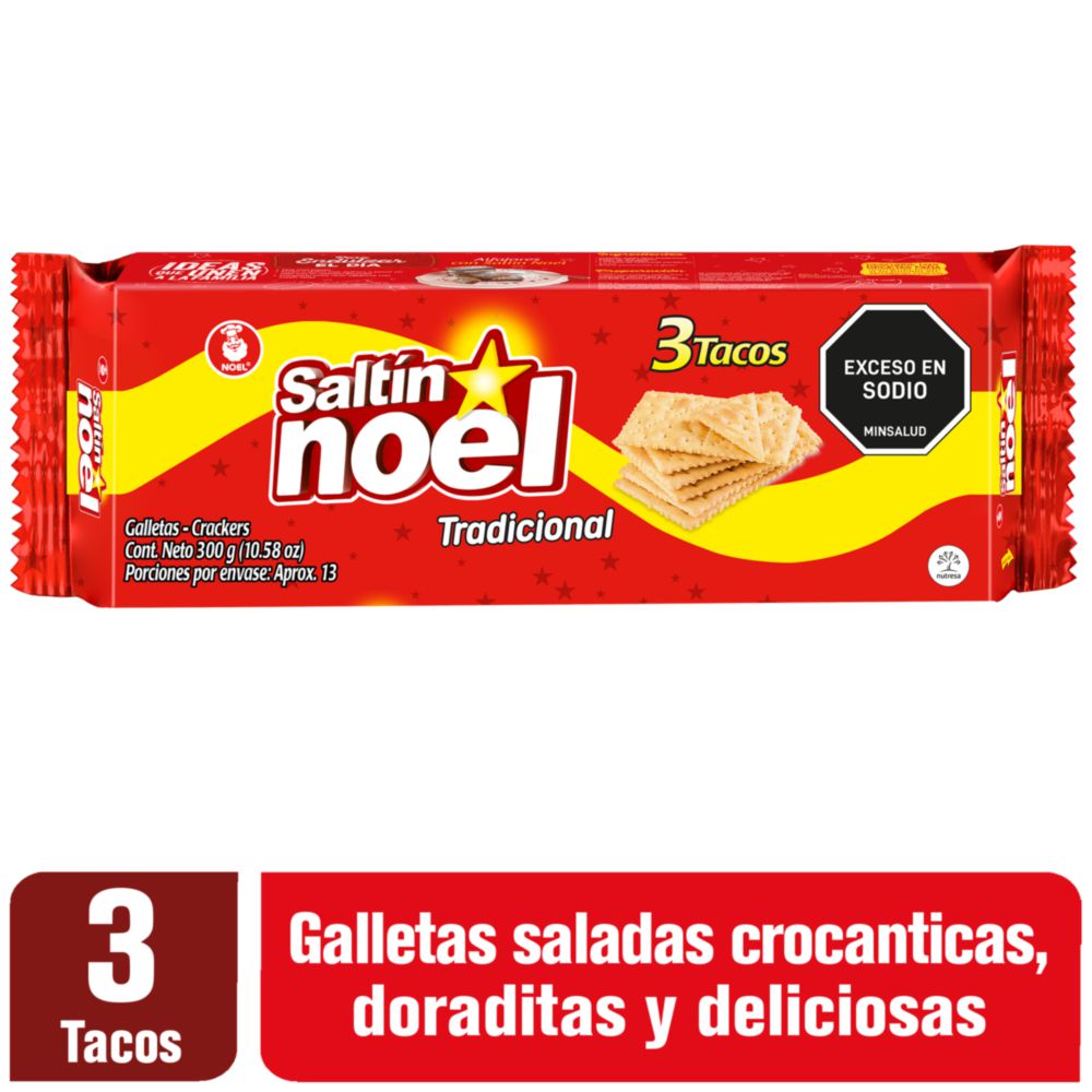 Galletas SALTIN NOEL Tradicional x3 tacos (300 gr)